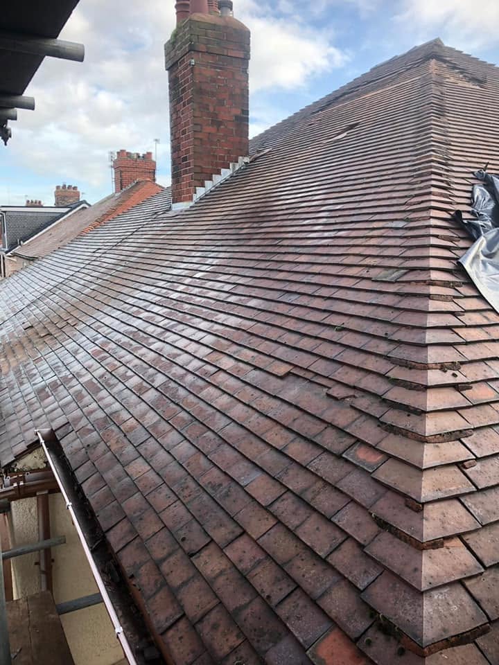 Newly tiled clay roof finished by RG — Northwest re-roof